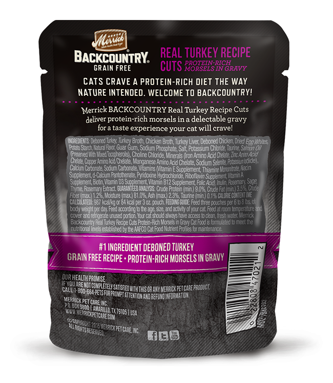 Backcountry Grain Free Turkey Wet Cat Food