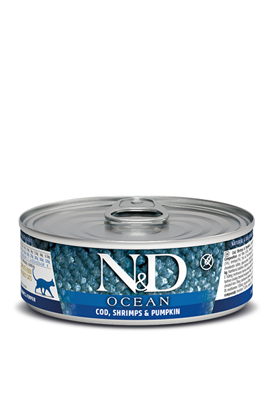 Farmina Pet Foods - Cat food - N&D Ocean feline - Cod, Shrimp & Pumpkin Stew